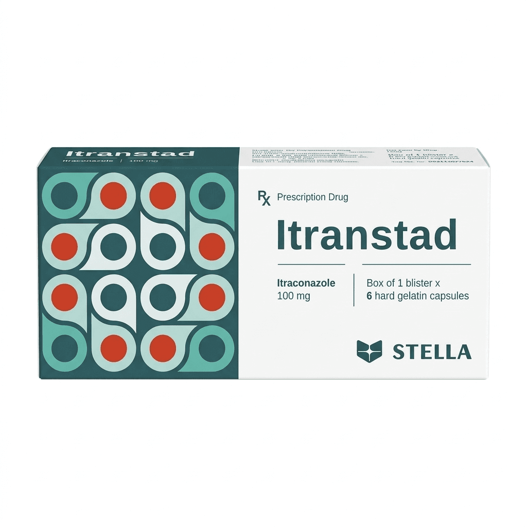 Itranstad - Thuốc điều trị nấm Candida ở miệng, họng, âm đạo, âm hộ