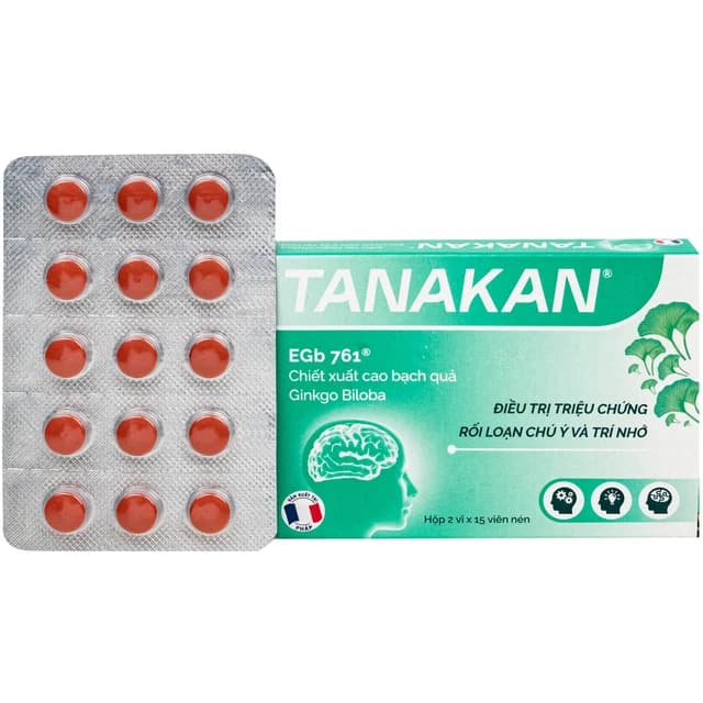 Thuốc Tanakan 40mg điều trị triệu chứng rối loạn nhận thức 