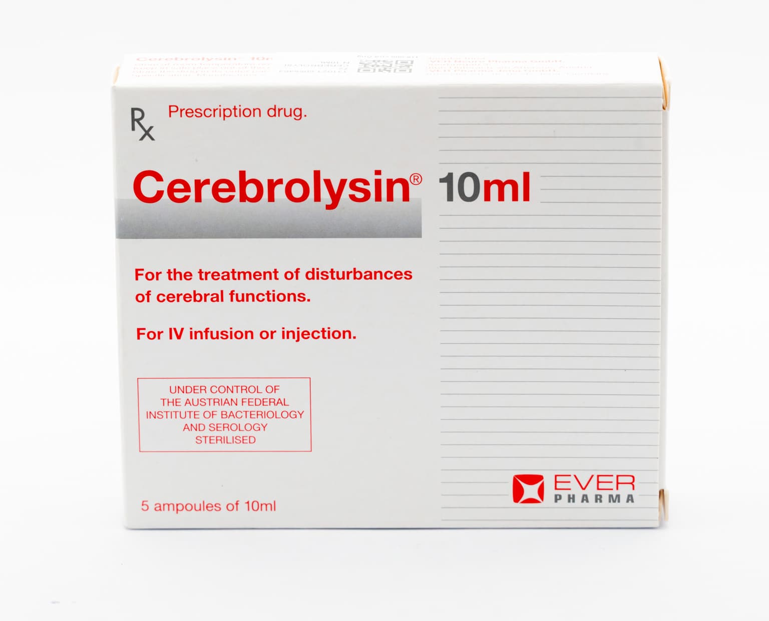 Cerebrolysin 10ml - Thuốc tiêm điều trị rối loạn trí nhớ, sa sút trí tuệ
