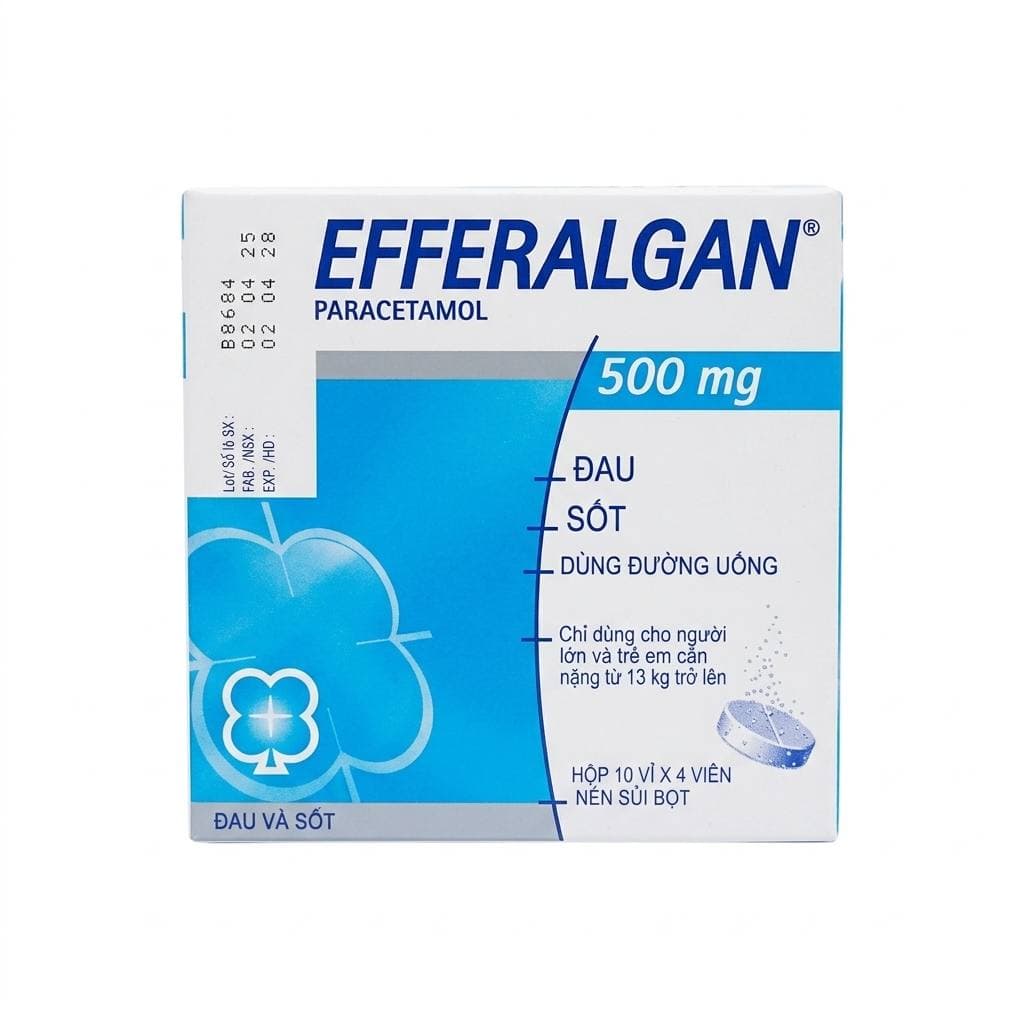 EFFERALGAN 500MG giảm đau, hạ sốt