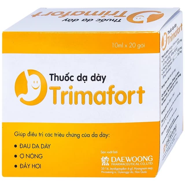 Thuốc dạ dày Trimafort điều trị đau dạ dày, ợ nóng, đầy hơi