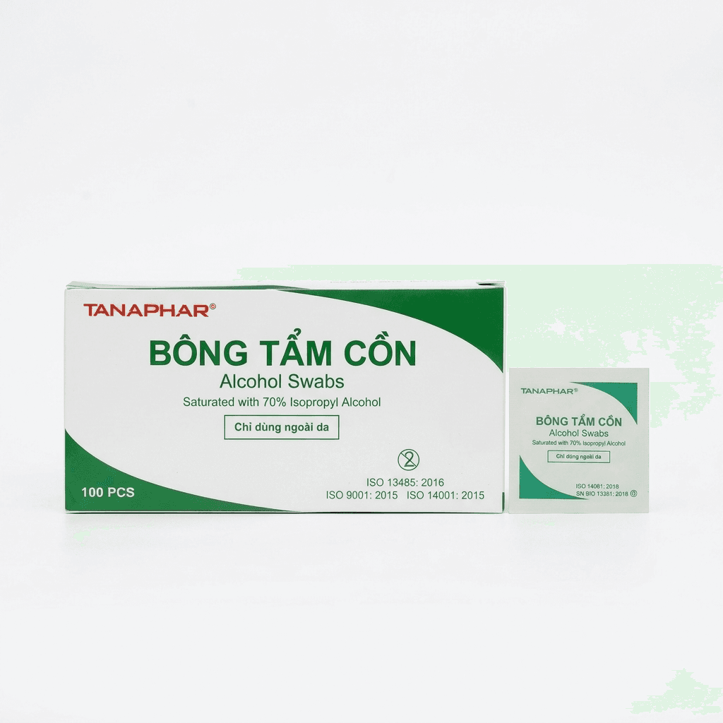 Bông tẩm cồn Tanaphar