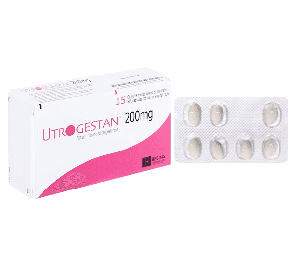 UTROGESTAN 200MG trị các rối loạn do thiếu progesterone