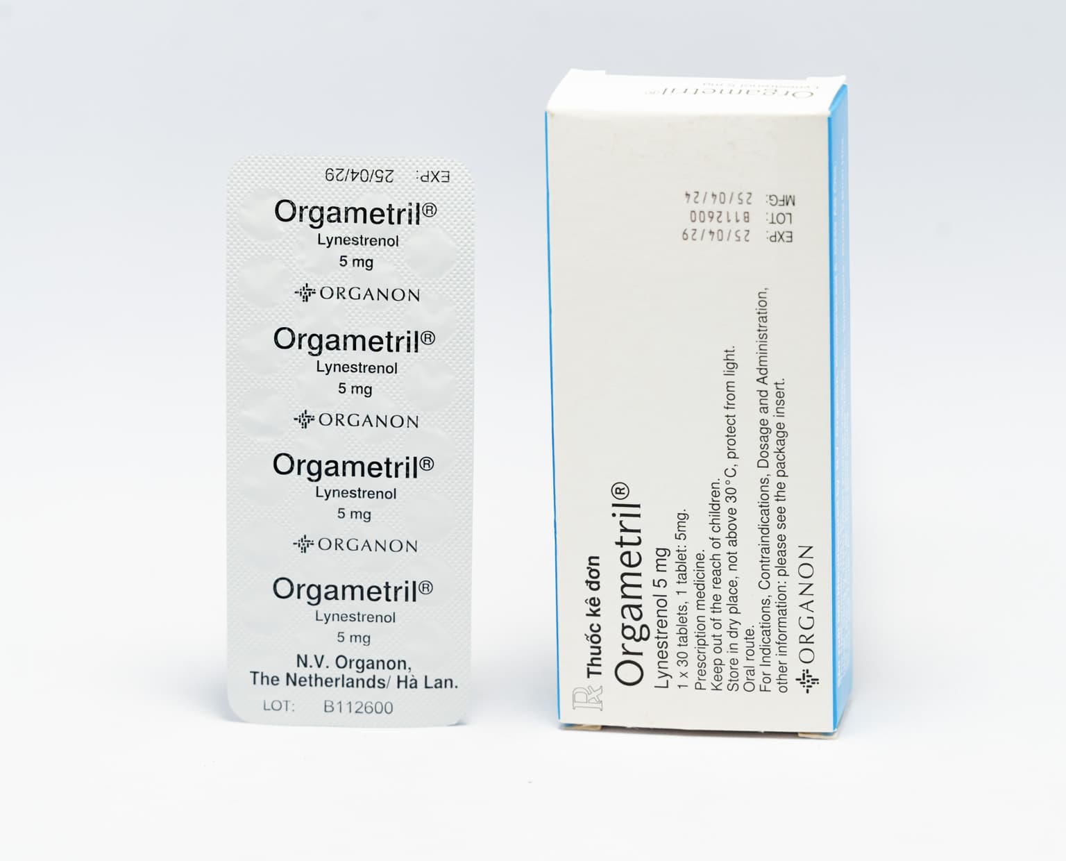 Viên nén Orgametril 5mg điều trị đa kinh, rong kinh, rong huyết